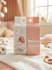 רביעית מגבונים לתינוק בניחוח סופט קייר(8 יח' בקרטון)