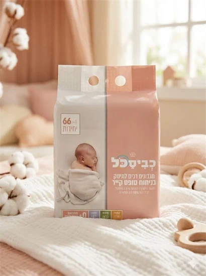 רביעית מגבונים לתינוק בניחוח סופט קייר(8 יח' בקרטון)